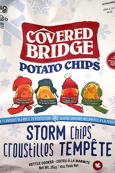Picture of Covered Bridge Storm Chips - Smokin Sweet BBQ, Sea Salt & Vinegar, Homestyle Ketchup, Creamy Dill